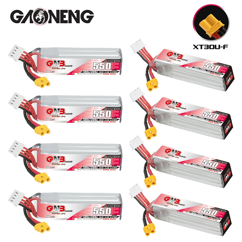 Drone Racing Battery - GNB HV 11.4V 550MAh 100C/200C Baterai