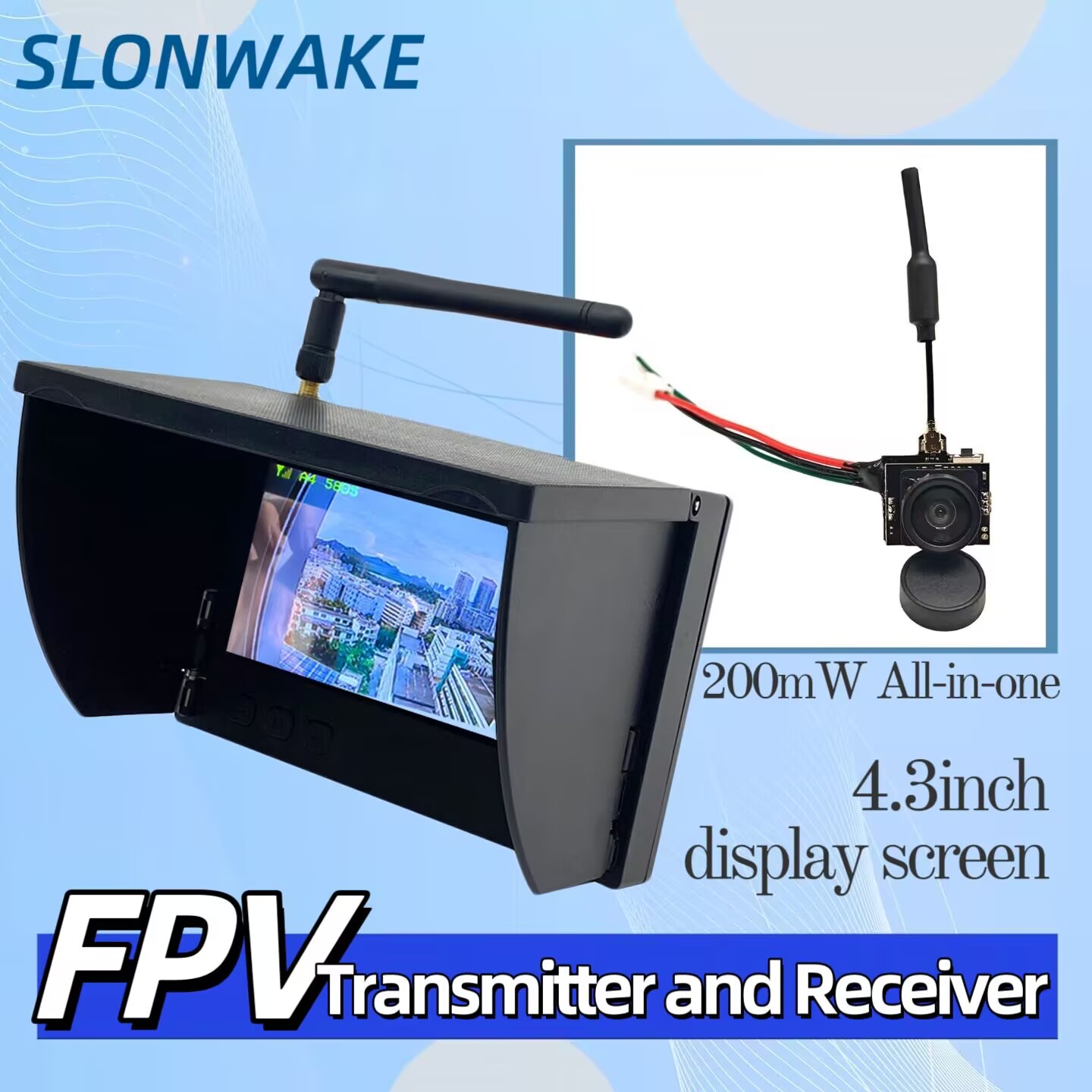 Drone Racing Transmitter - SLONWAKE Kamera Transmisi Video Analog 5.8G
