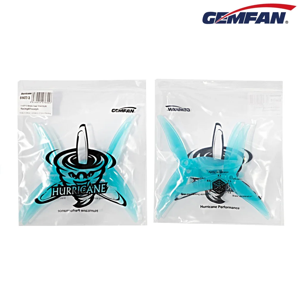 Drone Racing Propeller - 10 Pasang (10CW + 10CCW) Gemfan