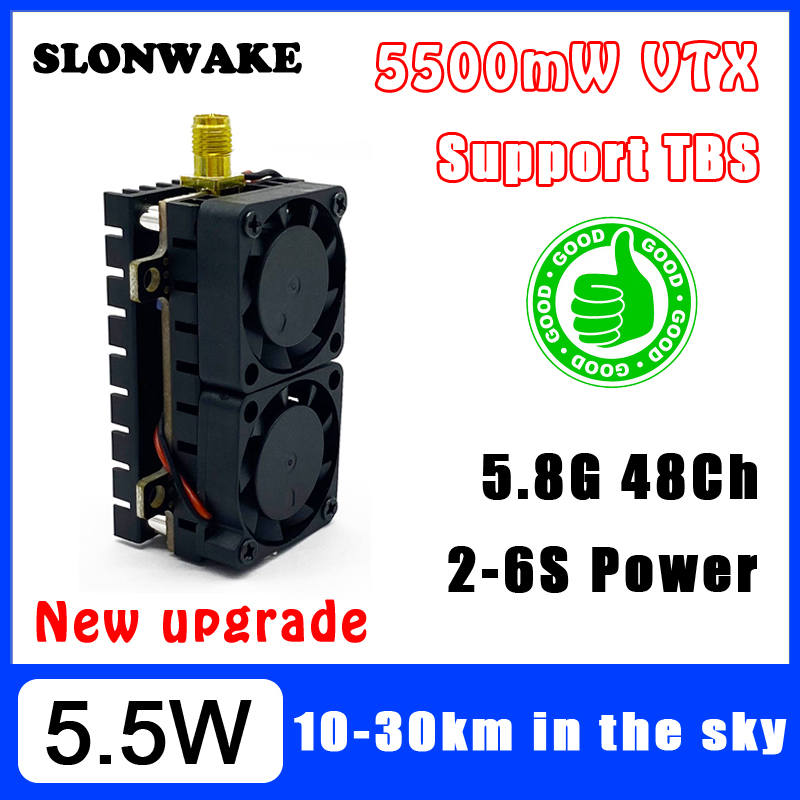 Drone Racing Transmitter - Pemancar Video Jarak Jauh 5.8GHz 5.5W
