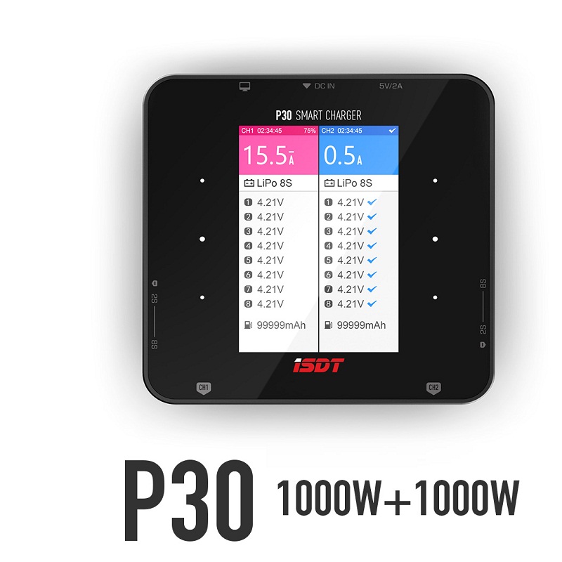Drone Racing Charger - ISDT P30 Pengisi Daya Dual Balance