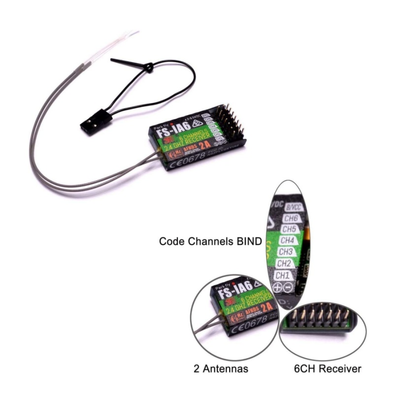 Flysky FS-IA6 Receiver 6CH Dua - Drone Racing Receiver ulasan dan harga