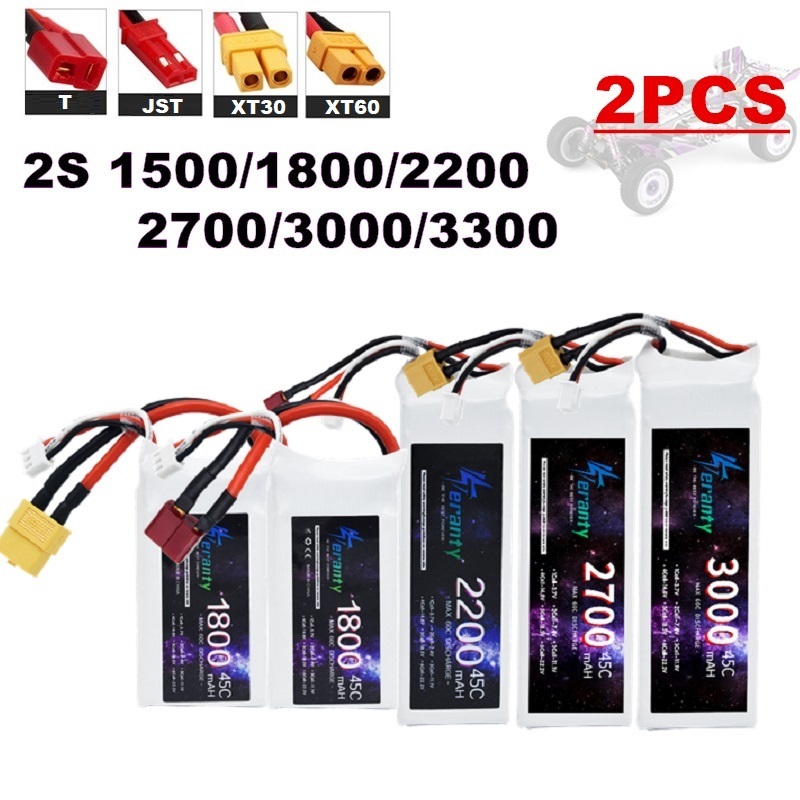 2 buah 7.4V Lipo 2S baterai 15 - Drone Racing Battery ulasan dan harga