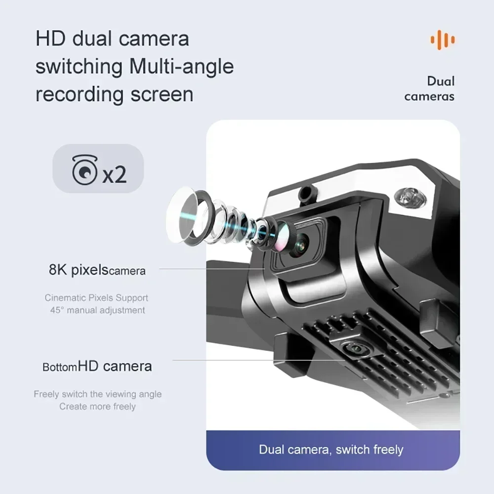 Drone G6 Pro 8K Dual-Kamera, 5 - Drone Racing Camera ulasan dan harga