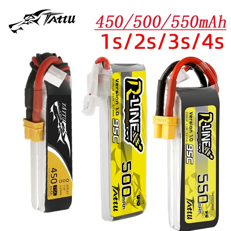 3 buah TATTU baru 450/500/550m - Drone Racing Battery ulasan dan harga