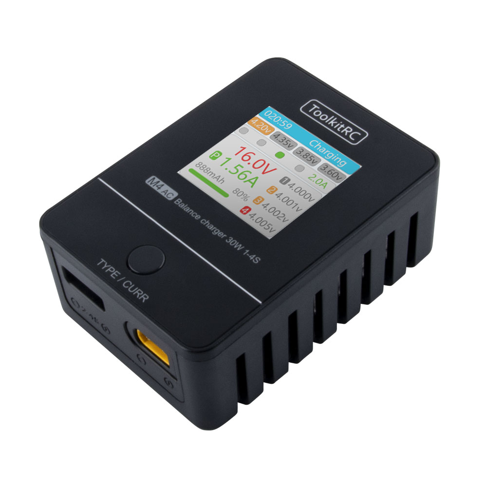 ToolkitRC M4AC 30W Pengisi Day - Drone Racing Charger ulasan dan harga
